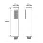 Nor-SR28A.05 Round Brushed Nickel Multifunction Shower Set